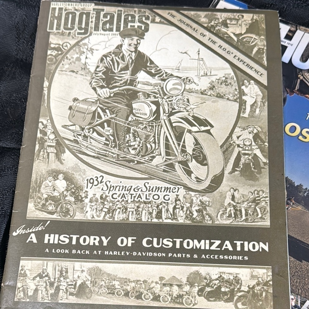 Vintage HOG HARLEY MAGAZINES Harley-Davidson Hog Tales Magazine 2002 & 2008